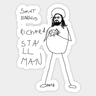 A Modern Saint by BN18 Sticker